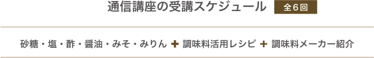 通信講座の受講スケジュール