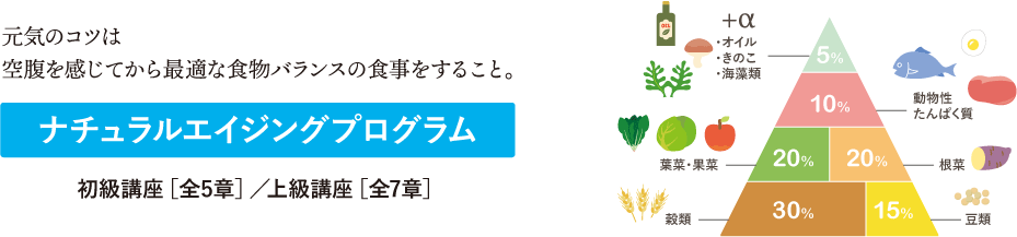 ナチュラルエイジングプログラム　初級講座［全5章］／上級講座［全7章］